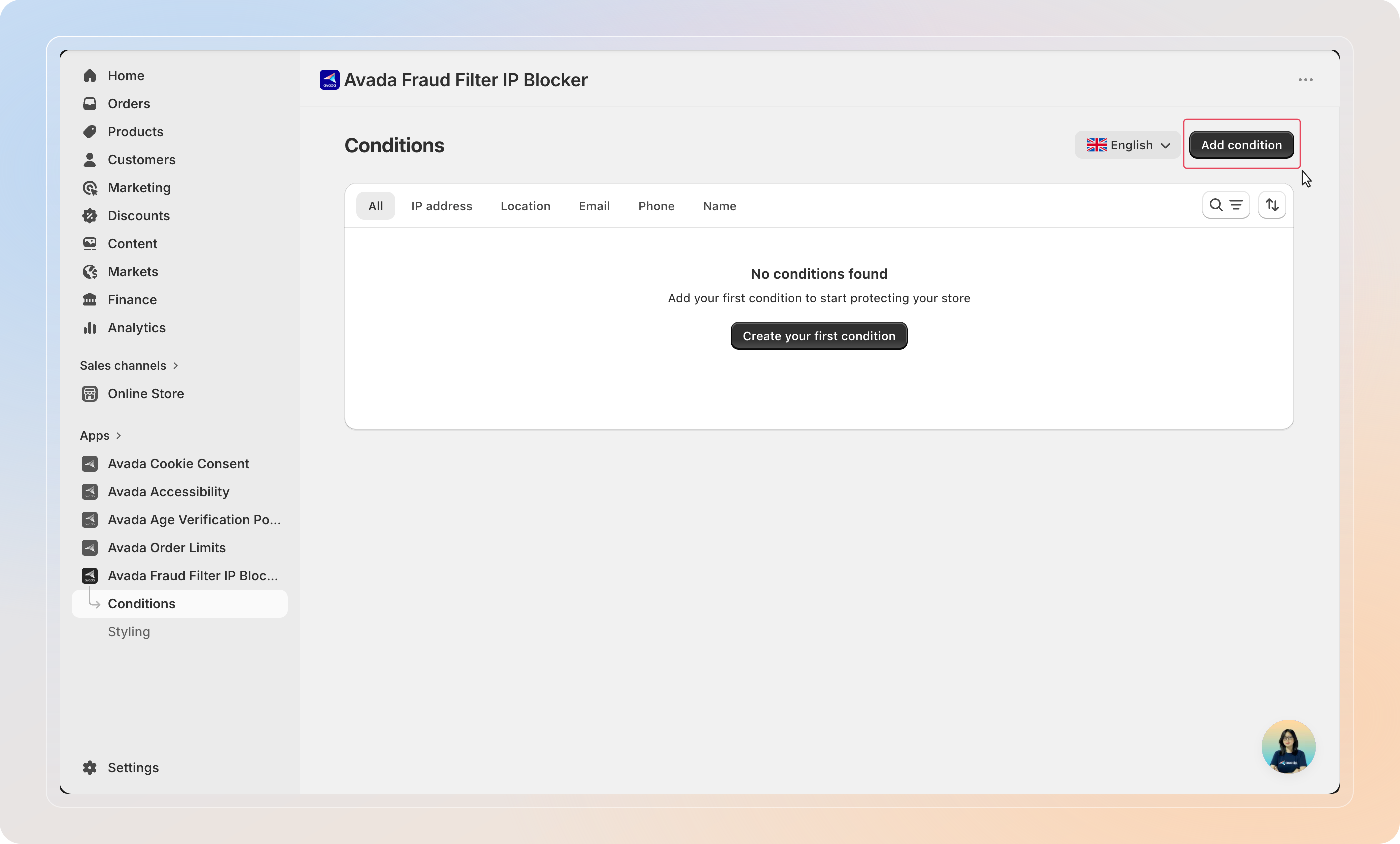 Add new condition
