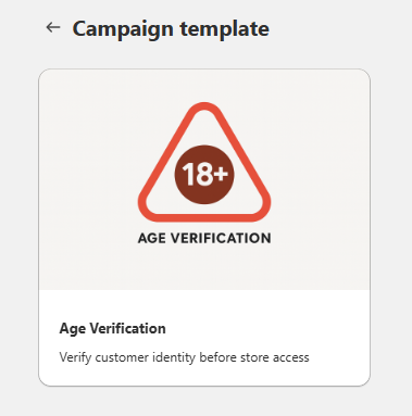 Campaign template