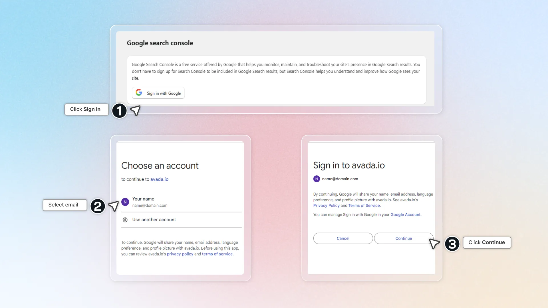 How to set up Google search consoles