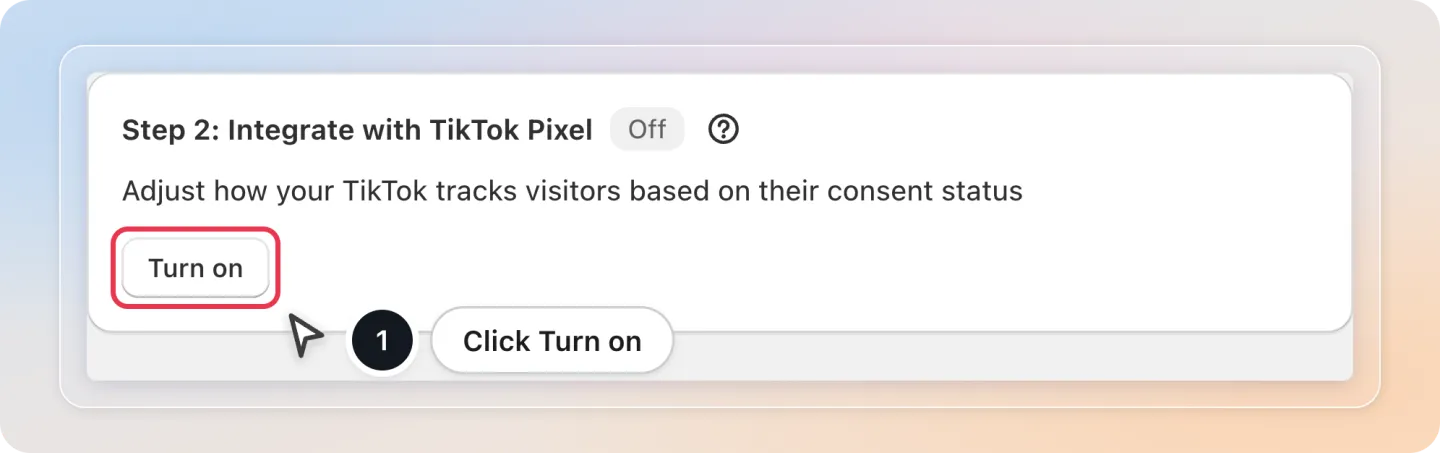 Turn on an integration