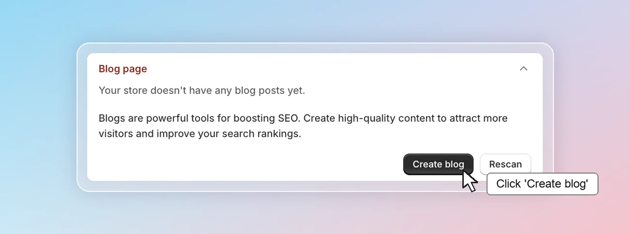 SEO checklist - Blog page