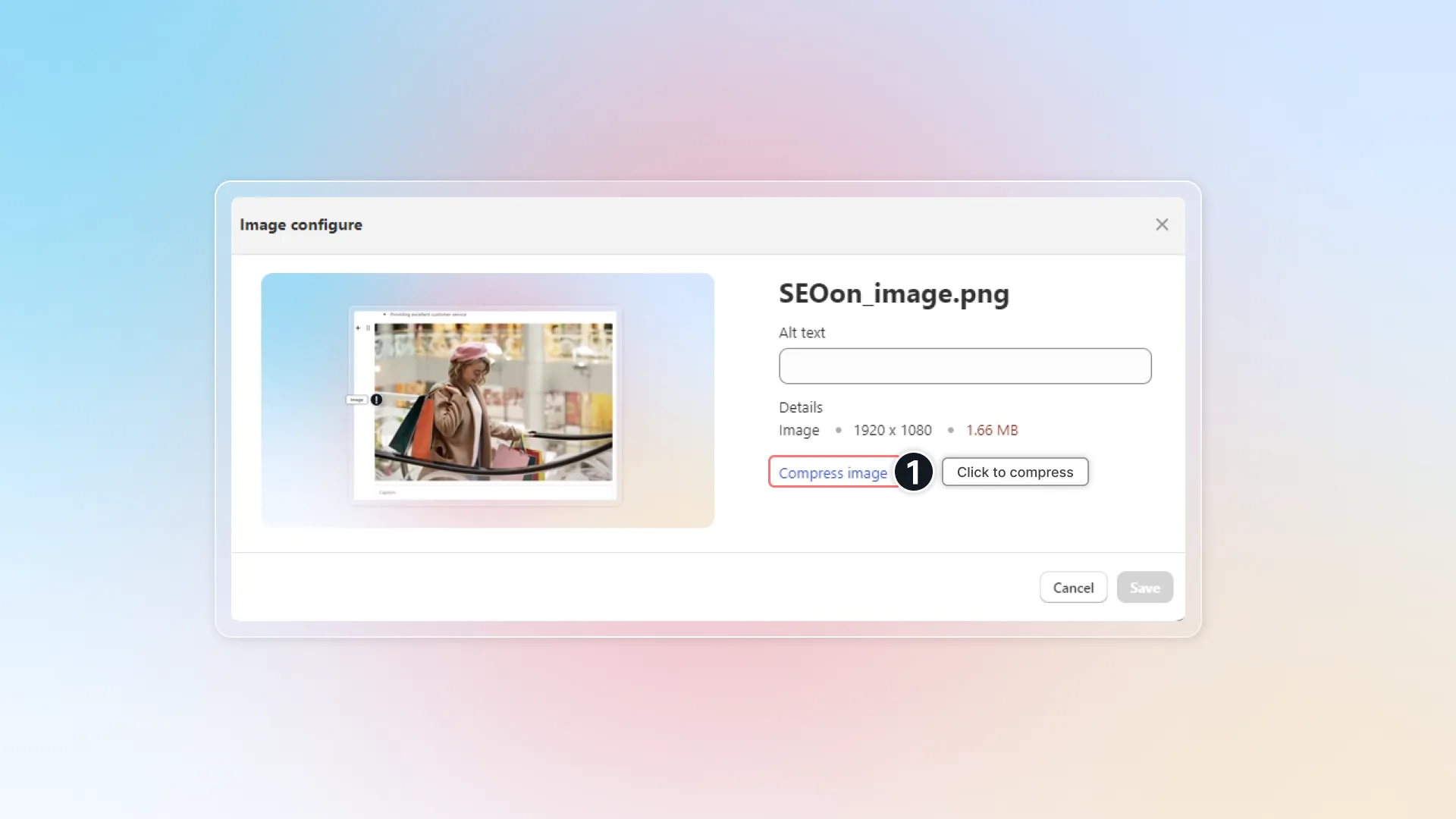 Click to compress