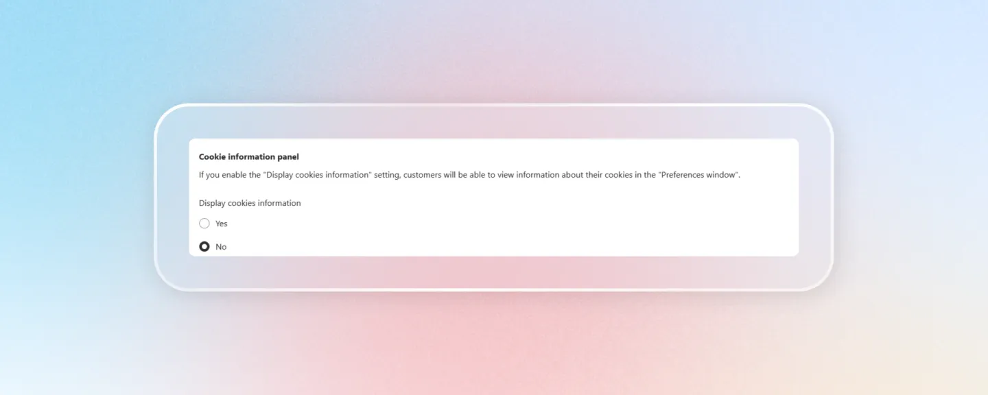 Cookie categories