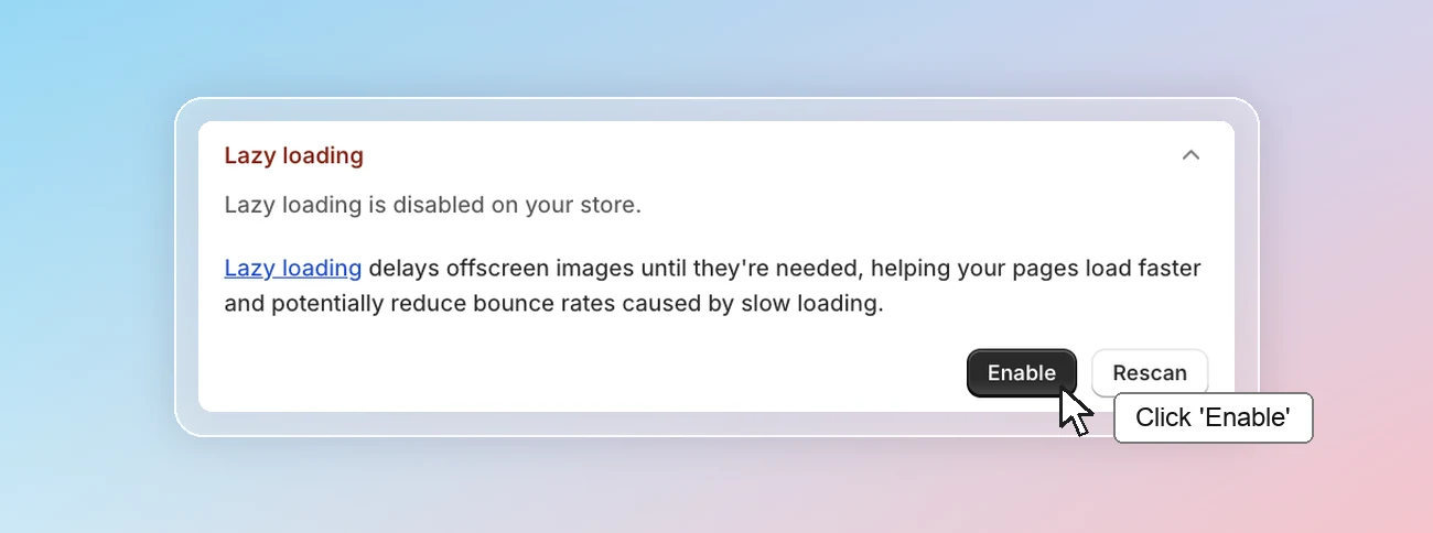 SEO checklist - Lazy loading