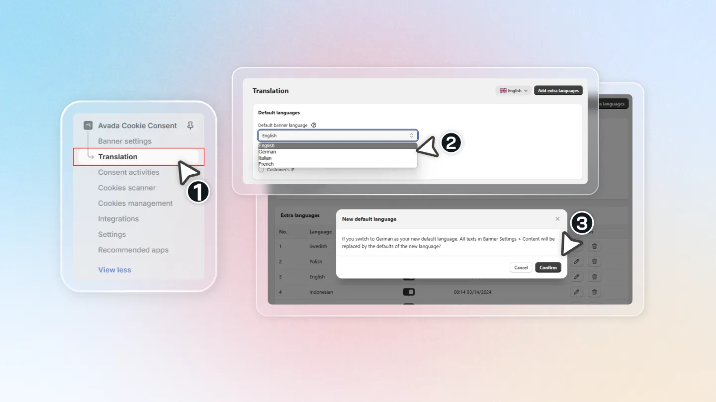 Default language selection